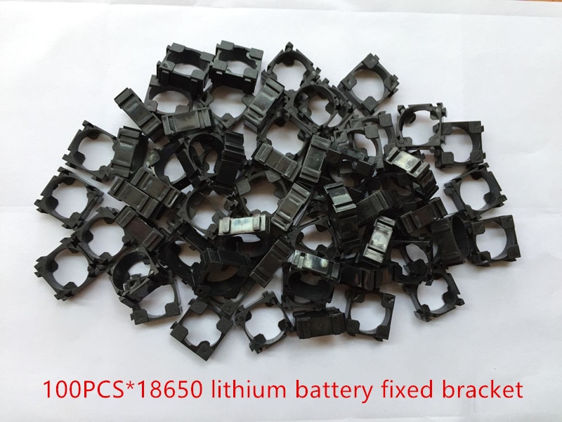 Practical-100 Stuks 18650 Lithium Cell Batterij Houder Beugel voor DIY Batterij