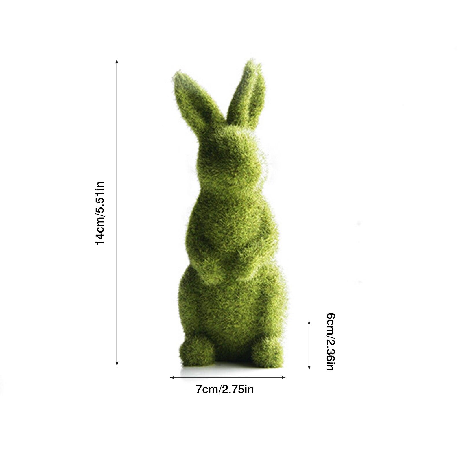 14Cm Handgemaakte Bunni Decor Pasen Imitatie Pasen Resin Massaal Home Garden Outdoor Raamdecoratie Tuin Christian: 02