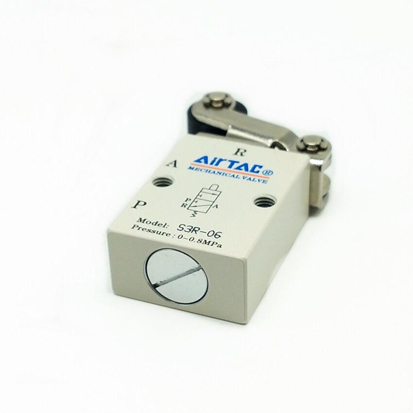 AirTAC Pneumatic Air Mechanical Valve S3R-06 1/8'' Thread 3/2 Way Control Valve