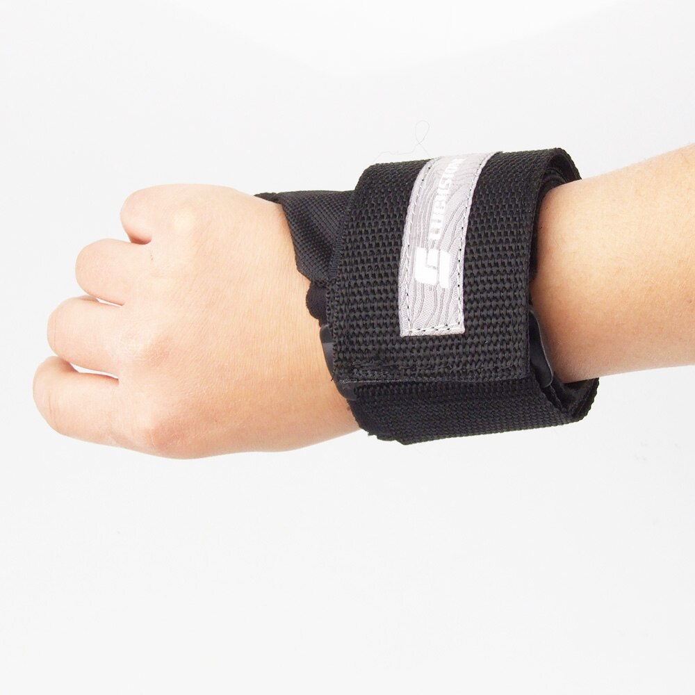Luckstone Top Gewichtheffen Bar Bandjes Gym Bodybuilding Polssteun Wraps Bandage Zwart