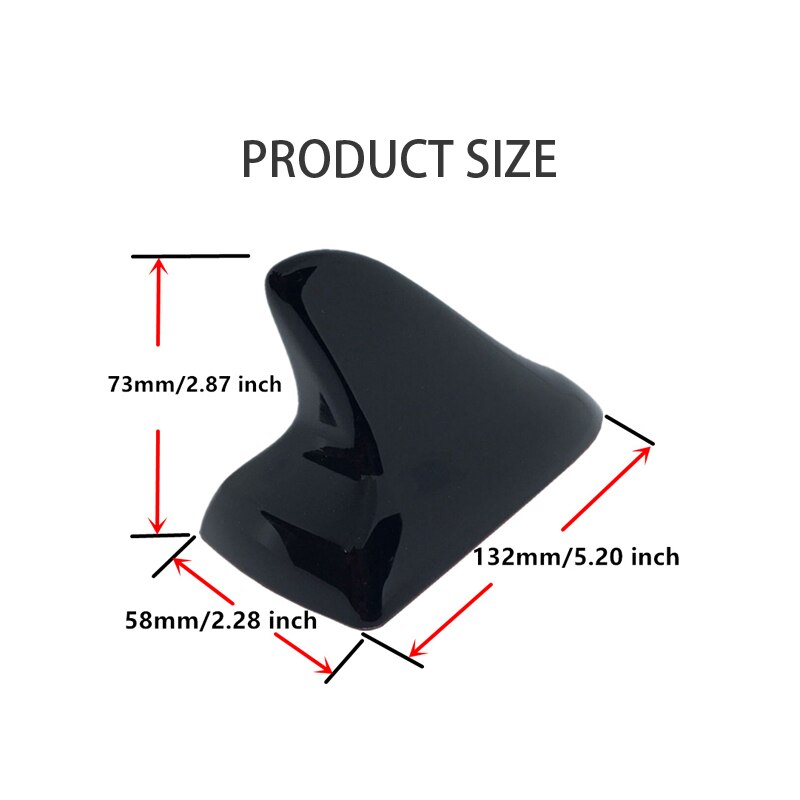 Antena de techo Universal para coche, señal mejorada, forma de aleta de tiburón, pintura de Piano aérea impermeable para Kia Sportage Opel Astra H