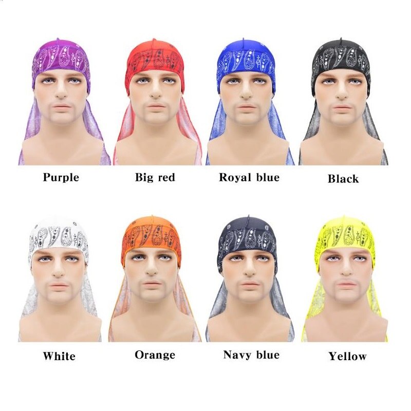 Custom Unisex Silky Durags Satin Silk Bandana Durag Headwrap Durag