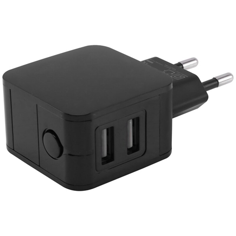 Big 2.4A 2-Port Dual Usb Universal Smart Wall Charger Ac Power Adapter Eu Plug