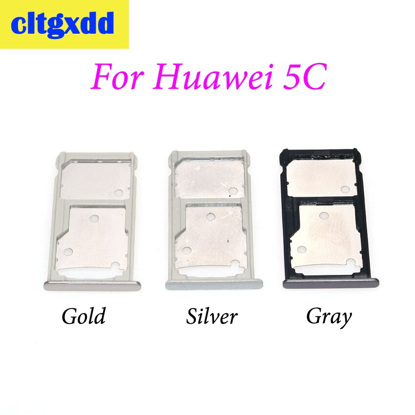 cltgxdd SIM Card Tray + Nano SIM & Micro SD For Huawei Honor 5C 5X 6X SIM Card Reader Tray Holder Slot Replacement Parts