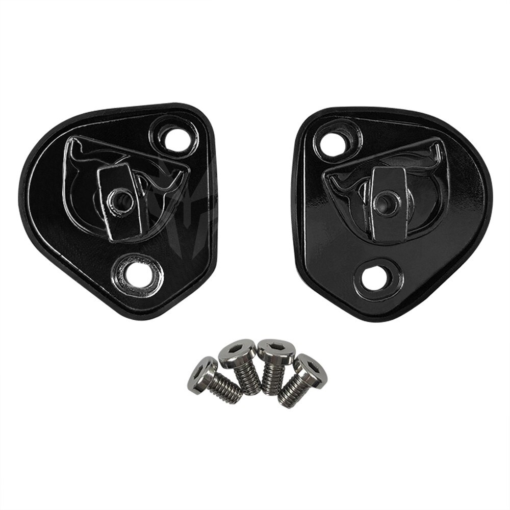 Accesorios para casco de motocicleta, un par de placa Base de Kit pivotante con cuatro tornillos para AGV Pista GP R GP RR, accesorios para casco