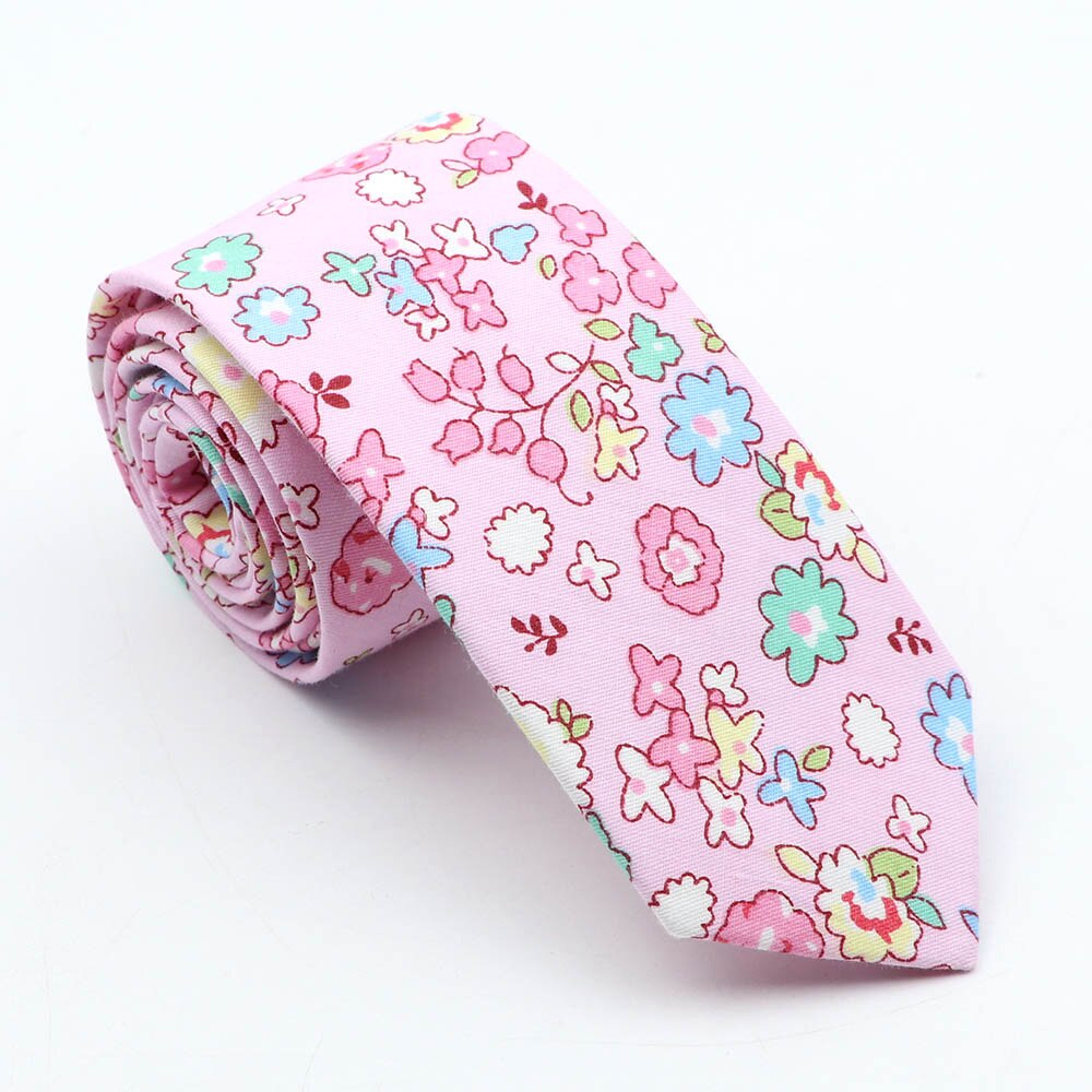 Gravata floral 100% algodão para homens, amarelo, vermelho, azul, flor, 6cm, uso diário, skinny, azul marinho, para casamento, gravatas para festa, presentes