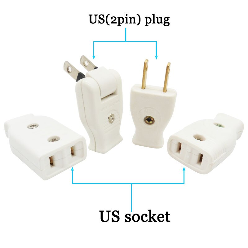 Japanese plug Butt Electrical Plug Socket Power Connector Cable Cord Female Male Converter Adaptor 15A 125V Pure cupper plug