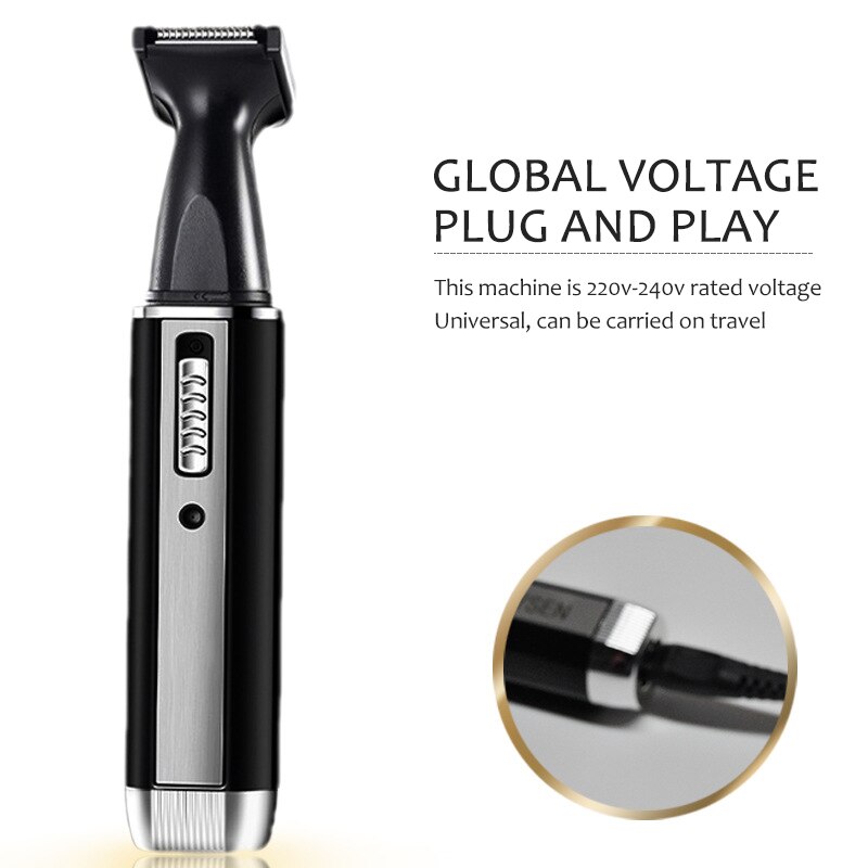 4 en 1 Rechargeable oreille nez tondeuse à cheveux lavable précision électrique tondeuse de nez homme sourcils barbe coupe outils