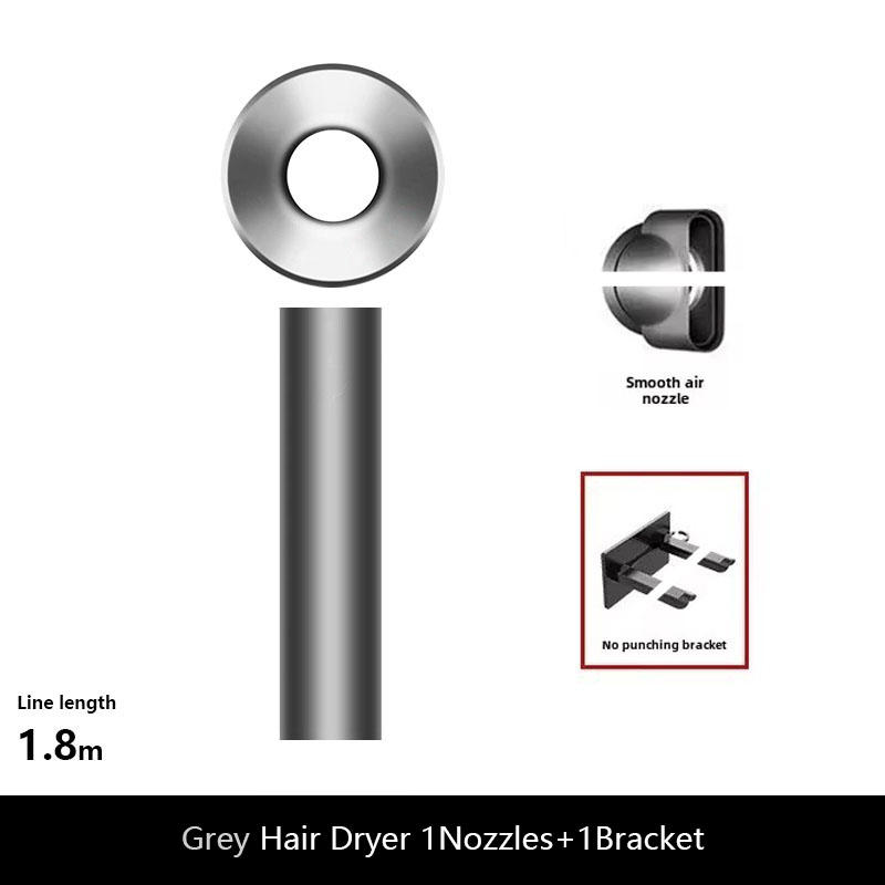 Professioneller Ionen-Haartrockner mit Anion-Technologie, -/Kaltluft, leichtes 5-in-1-Styling-Werkzeug für einfache Blowouts: Licht Grau / EU