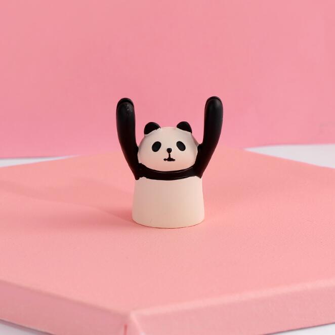 Sharkbang Kawaii świnia żaba zdjęcia zwierząt notatka klips robić kartek uchwyt biurko etykieta z imieniem ślub sprzyja karteczka z miejscem klips robić kartek uwaga stojak uchwyt: panda