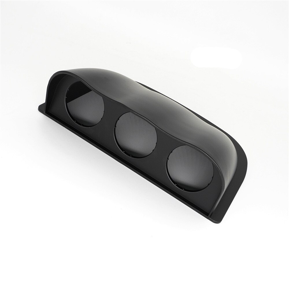 2inch 52mm Car Dash Board Gauge Cup Cover Plastic Dual Triple Gauge Pod Mount Holder: Triple-Black