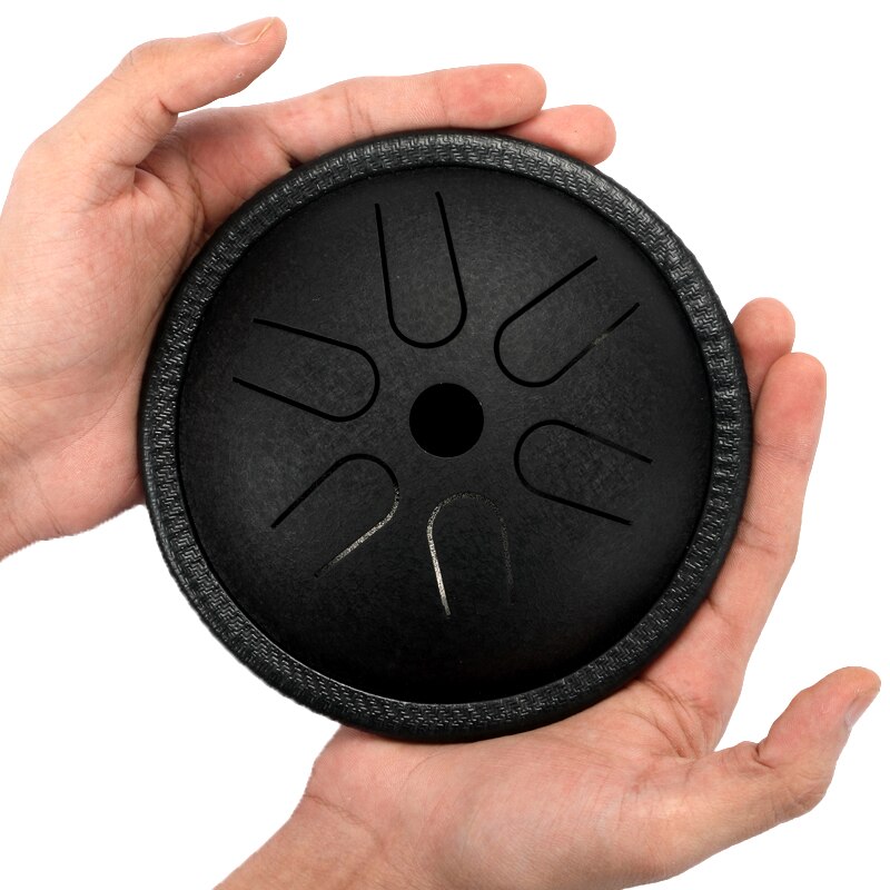 Brand 5.5 Inch Steel Tongue Drum 6 Tune Hand Pan Drum With Padded Drum Bag And A Pair Of Mallets huedrum Yoga Meditation