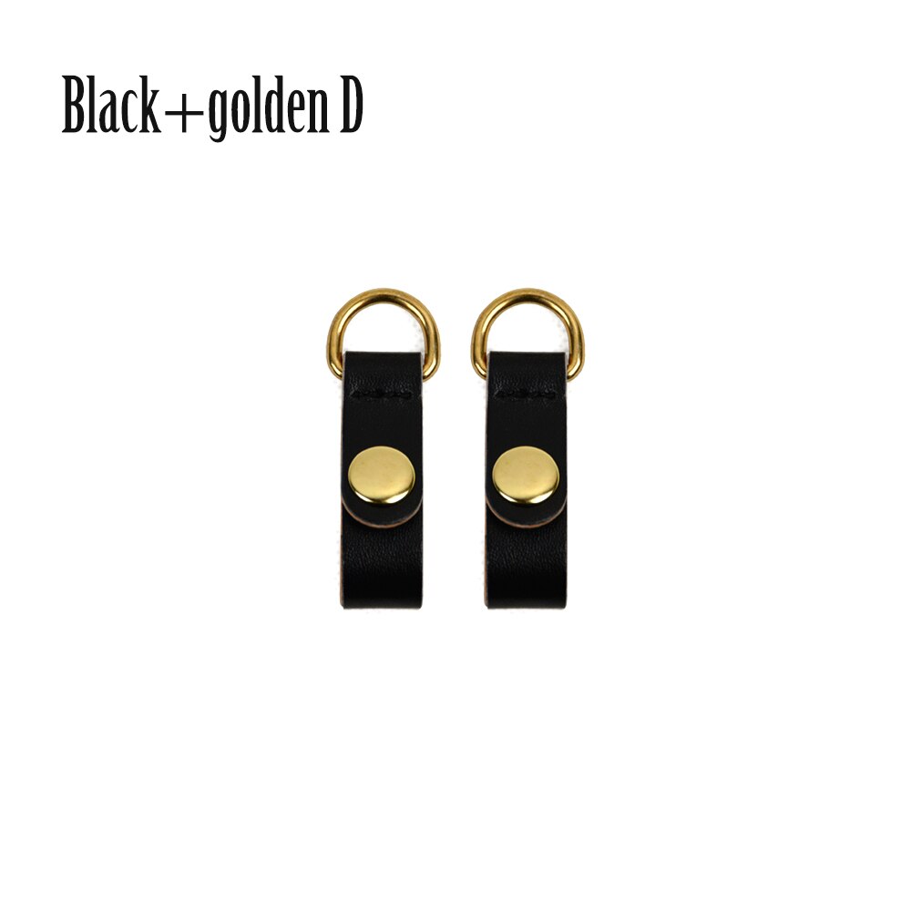 TANQU Nuovo 1 Coppia 2 pezzi Chiusura a Clip di Fissaggio per Obag Faux Della Cinghia di Cuoio Clip del Gancio per il Opocket O sacchetto: black golden D