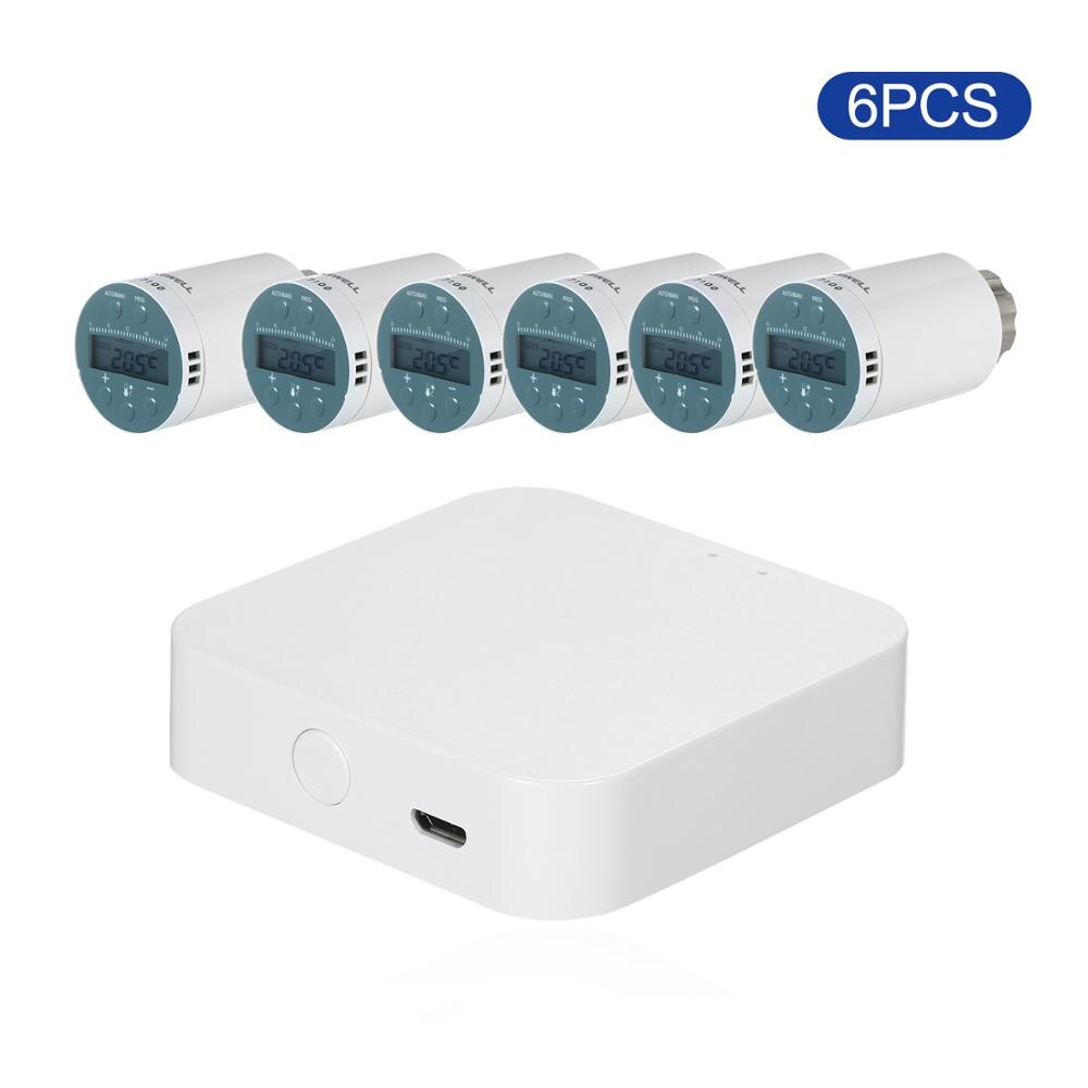 SEA801-ZIGBEE Wifi Thermostat Controller Heating Accurate TRV Thermostatic Smart Radiator Valve Programmable Remote Controller