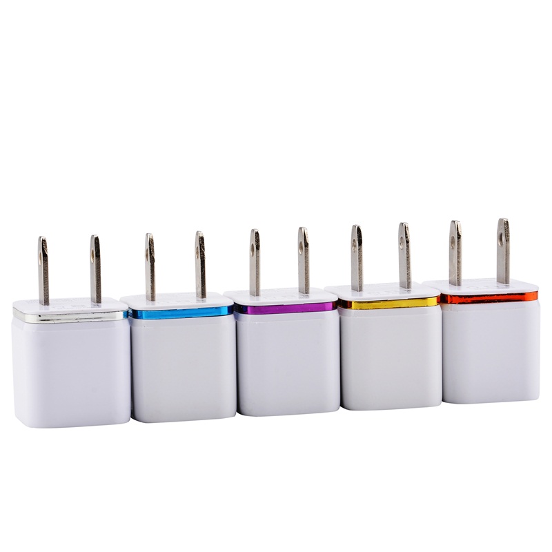 20Pcs Universal 5W Usb Wall Charger Adapter Eu Us Plug Travel Ac Power Charger Opladen Voor iphone Samsung Huawei