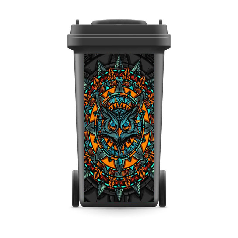 Modern Rubbish Bin Sticker Vinyl Removable Sticker Decals Ktichen Accessories Wall Stickers 120liter 240liter: 2 / 37x82cm(For240liter)