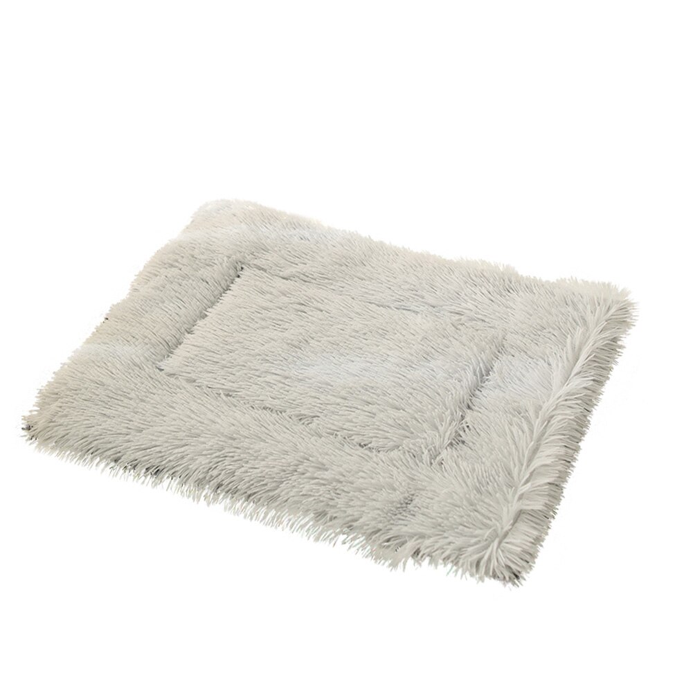 Winter Dog Bed Mat Soft Fleece Pet Cushion House Warm Puppy Cat Sleeping Bed Blanket for Small Large Dogs Cats Product: Gray / 40x30cm