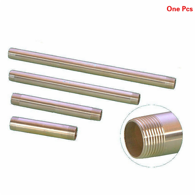 Dn15 dn20 dn25 ens diameter hangevind rørforbindelse 10-50cm forlænge forlængerrør rør 304 rustfri stål rør fitting