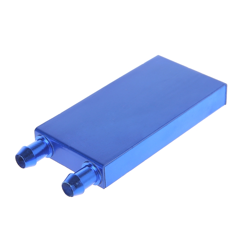 Aluminum Water Cooling Block Liquid Water Cooler Heat Sink System for PC Computer Radiator Endothermic Head Blue: BROWN