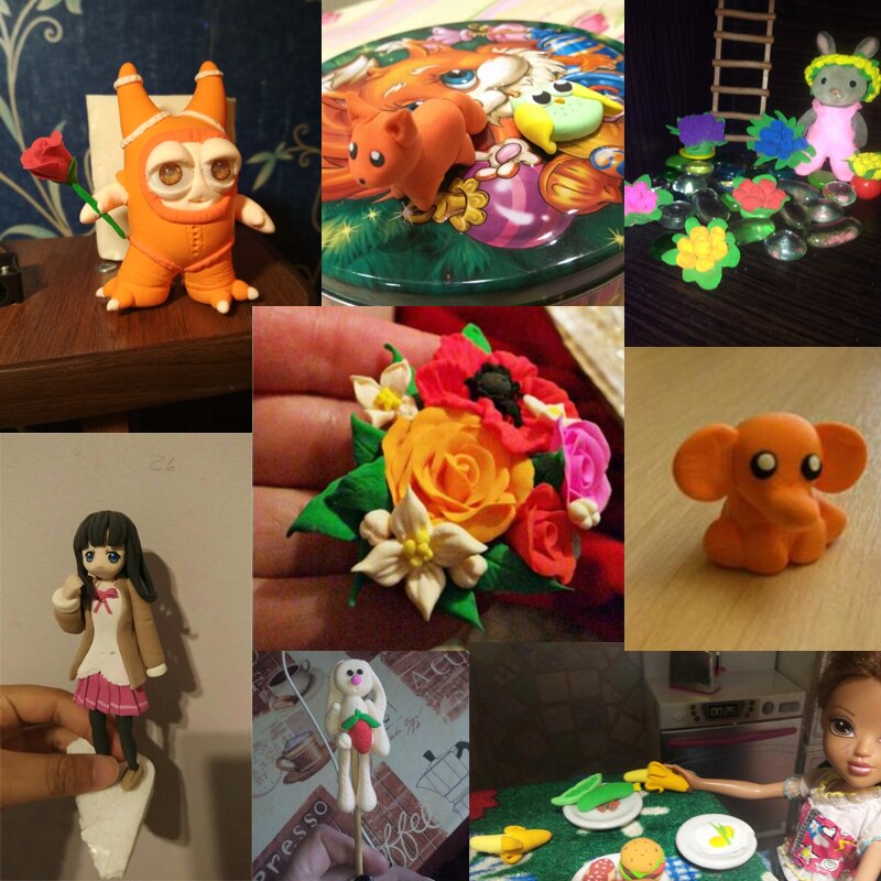 12 24 36 st/set mjuk lera med verktyg färgglad pysselleksak barn gör det själv polymer plasticine dagis pedagogiska leksaker för barn