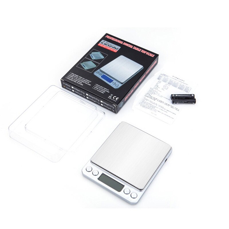 Balanza Digital portátil para cocina Balanza de alimentos para el hogar balanza electrónica de precisión 0,1g 0,01g balanza con plataforma sin batería