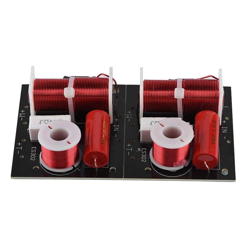 2 stück 400w- lautsprecher-frequenzteiler 2- wege 2- einheiten hifi-soundshelf-frequenzweichen für tieftöner und hochtöner