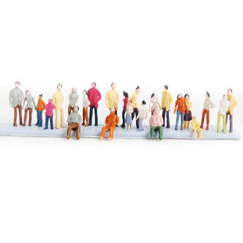 100 Pcs 1:150 Schaal Miniatuur Mensen Model Beeldjes Voor N Gauge Model Train Diorama Landschap Diy Accessoires
