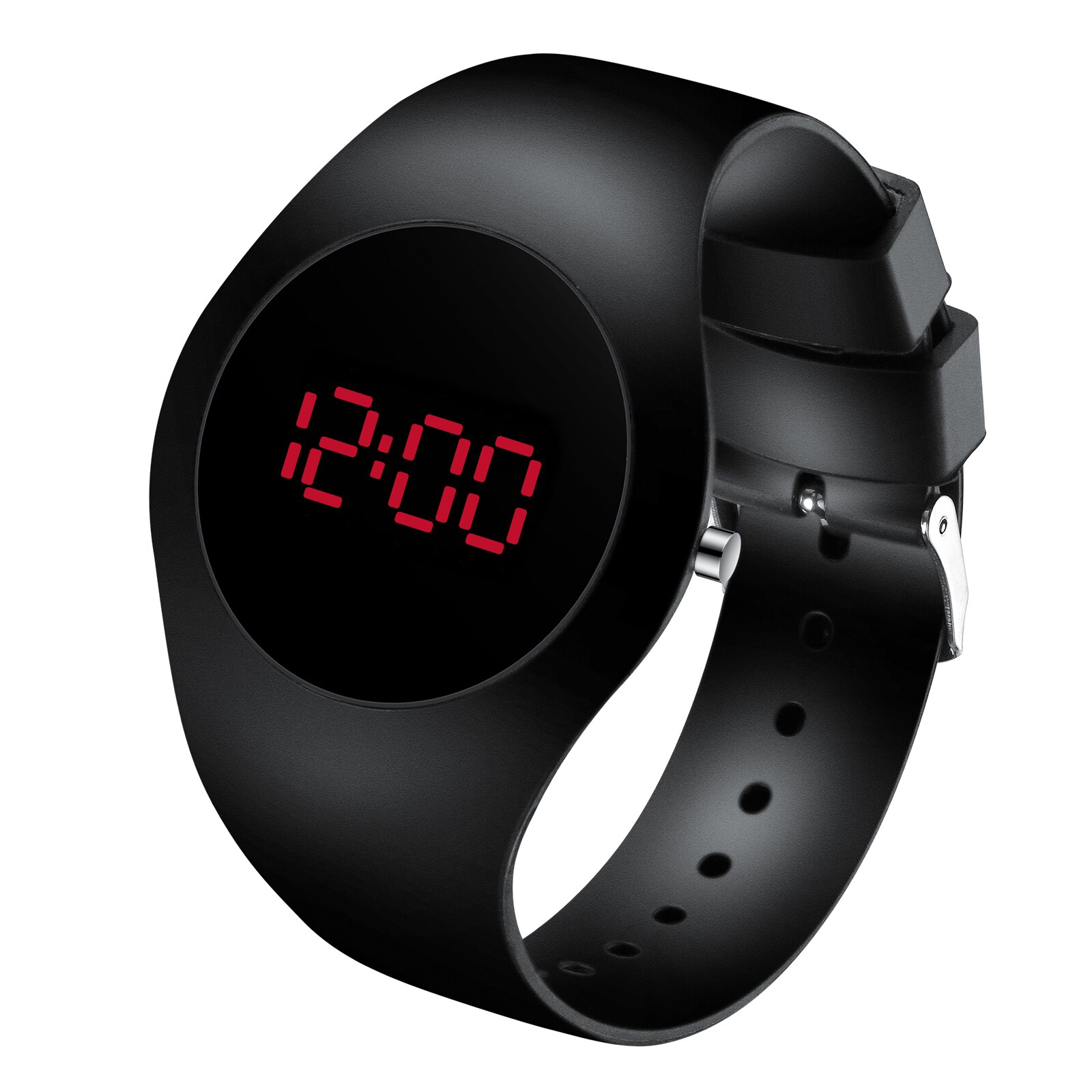 Reloj de para hombre, Ultra delgado, redondo, deportivo, reloj electrónico para estudiantes, reloj Digital impermeable para hombres, reloj Digital para mujer, reloj masculino