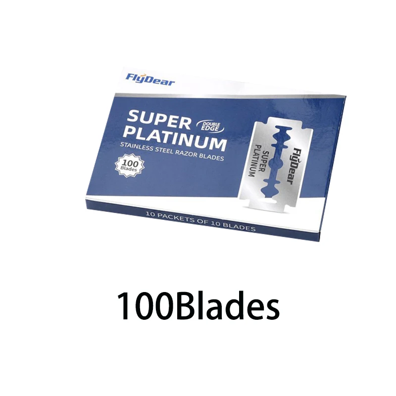 Gammeldags dobbeltsidede barberblade gammeldags barberblade manuelle barberblade barberblade til mænd: Himmelblå