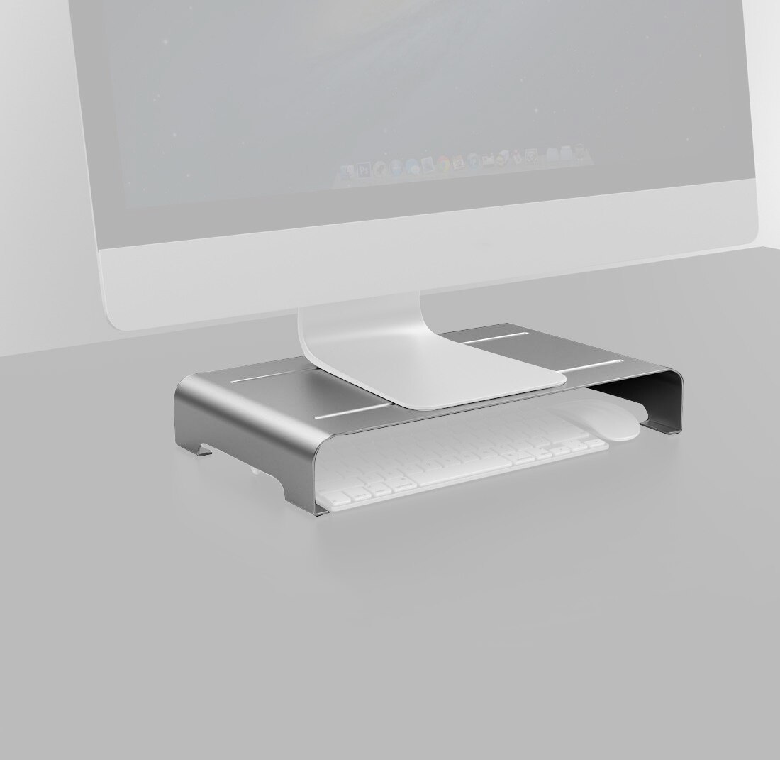 Aluminum Bracket Computer Monitor Stand Holder Display Screen Storage Rack Laptop Heindghtening Mount for Desktop Notebook