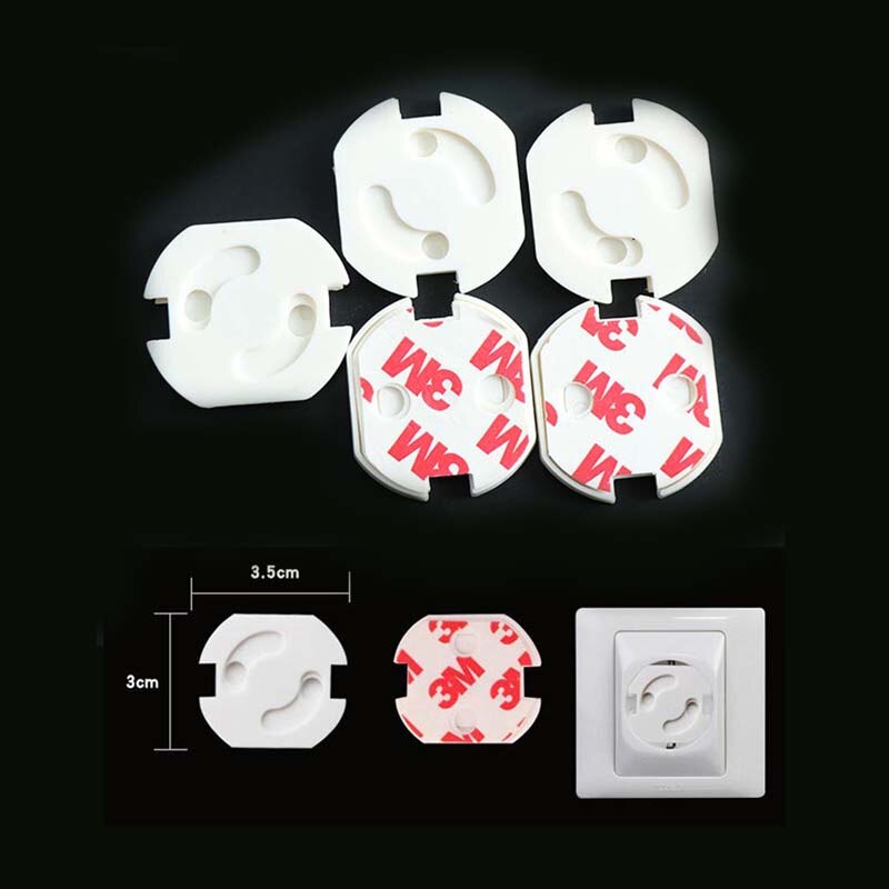 5/10pcs Rotate Socket Protection Lock Electric Shock Hole Children Care Baby Safety Electrical Security Plastic Safe Lock Cover