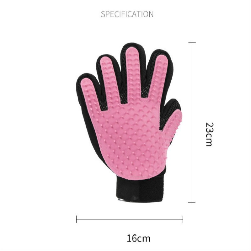 Chien de compagnie toilettage gant Silicone chats brosse peigne desheding cheveux gants chiens bain nettoyage gants pour chat chien fournitures pour animaux de compagnie