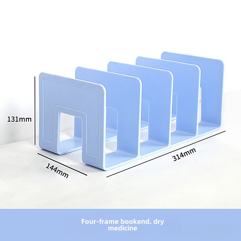 Multi-Column Book Rack Desktop Fixed Storage Readi... – Grandado