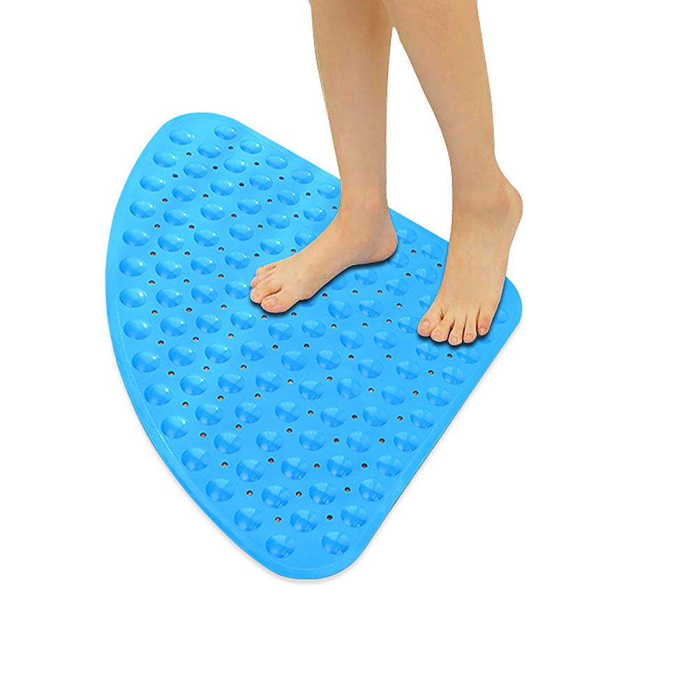 High Quantity Anti Slip Mat For Shower Hotel Toilet Fan-Shaped Antiskid Mat Triangle Bath Mat Drain Kitchen Bathroom Accessories