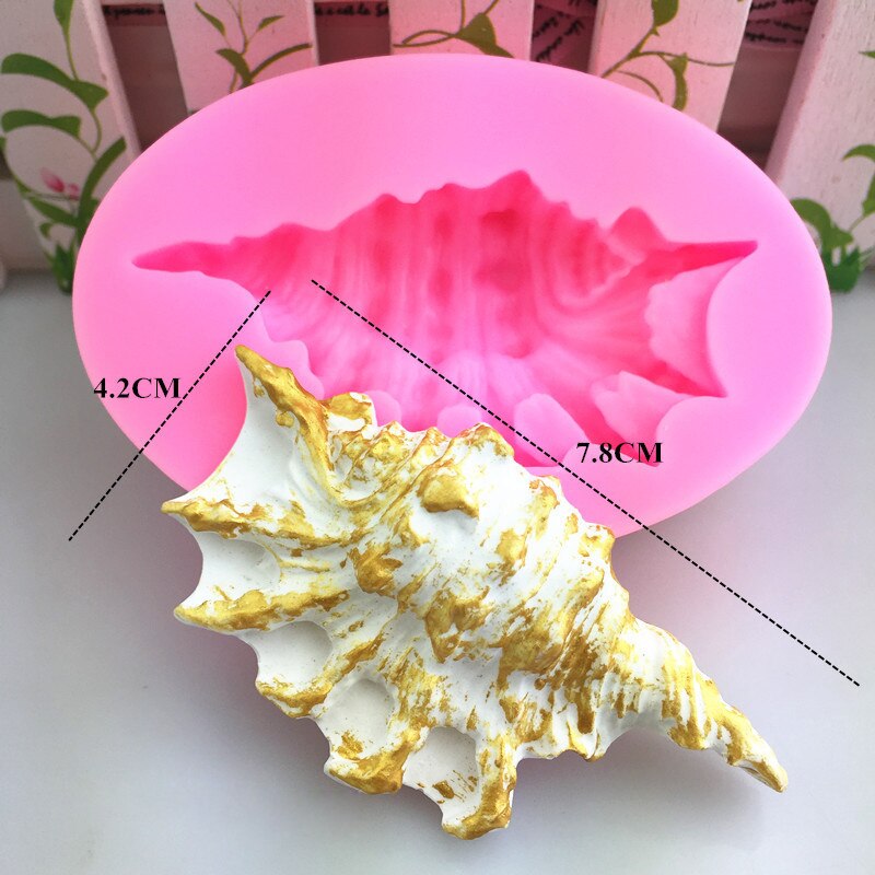 EPASUN Silicone Mold 3D Shell Making Silikon Soap Form Sugarcraft Fondant Art Cake Mold Chocolate Decorating Tool Handmade