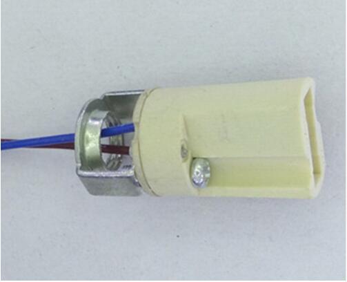 Keramiek G9 base g9 houder geen draad/met draad/met Beugel Lamphouder keramiek base Hoge temperatuur connector Lamphouder g9 base: Metal bracket