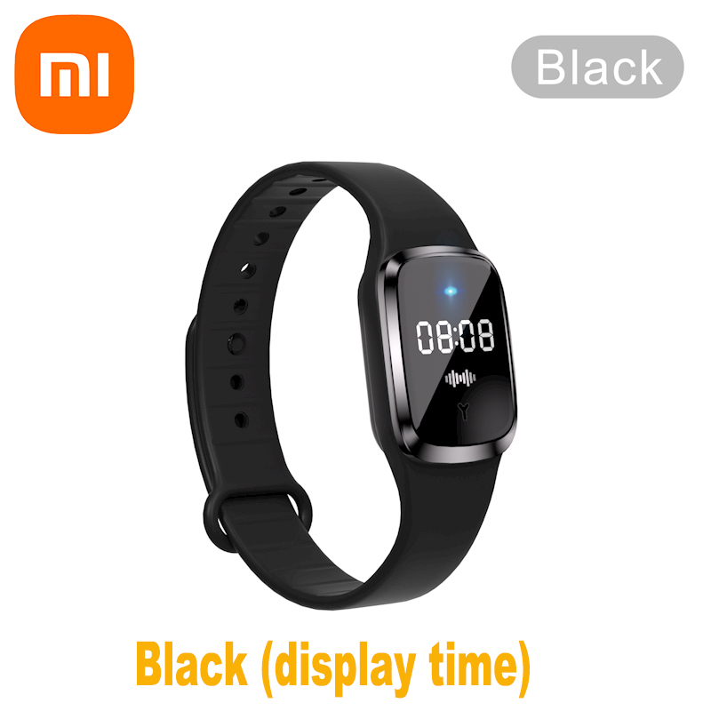 Xiaomi Ultraschall-High-Tech-Mückenvertreiber-Armband, Armband für drinnen und draußen, 3-Gang-Armband, Anti-Mücken-Biss-Armband: Licht Grau