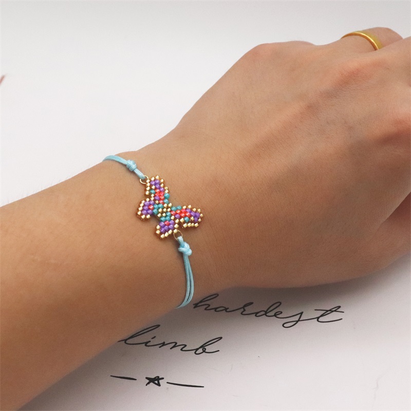 Bracciale ZHONGVI per donna Miyuki Pulseras Mujer Moda farfalla modello bracciale gioielli regalo braccialetti unici fatti a mano