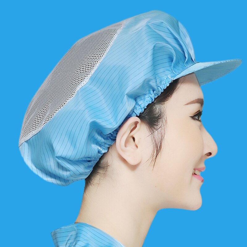 , tapas de malla para mujer, gorros de Cocina, Restaurante, panadería, camarero cocinero, gorros transpirables de fábrica, gorras de taller antiestáticas