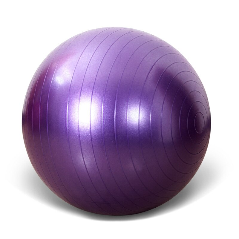 Yoga Ball Diameter 55CM Fitness Ball Matte Explosion-Proof Environmental Protection Thickening Health And Fitness Exercise Ball: purple