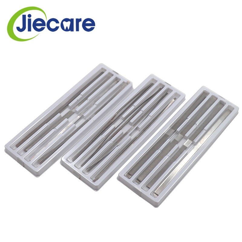12 teile/schachtel Zahn Metall Polieren Stock Streifen Einseitig von Diamant Schleif Oberfläche Kieferorthopädische IPR Diamant Schleif Streifen