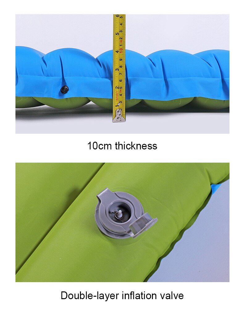 Materassino da campeggio tutto'aperto materasso gonfiabile letto pieghevole materassino da viaggio cuscino per dormire portatile cuscino d'aria attrezzatura da trekking