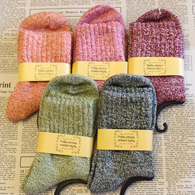 5 Pairs Lente Winter Dikke Wollen Sokken Vrouwen Sport Sokken Vrouwelijke Fitness Yoga Gym Sok Warme Zachte Sport Sokken Winter: Default Title