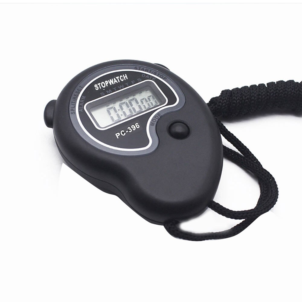 Stopwatches Multi-Function Waterproof Electronic Digital Chronograph Time Stopwatch Timer for Sports: Black