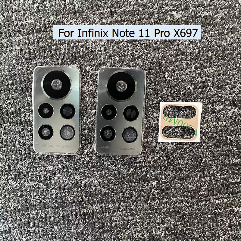 For Infinix Note 11 Pro X697 Rear Back Camera Glass Lens With Glue Sticker For Infinix Note 10 8 8i 7 Lite: Note 11 Pro X697