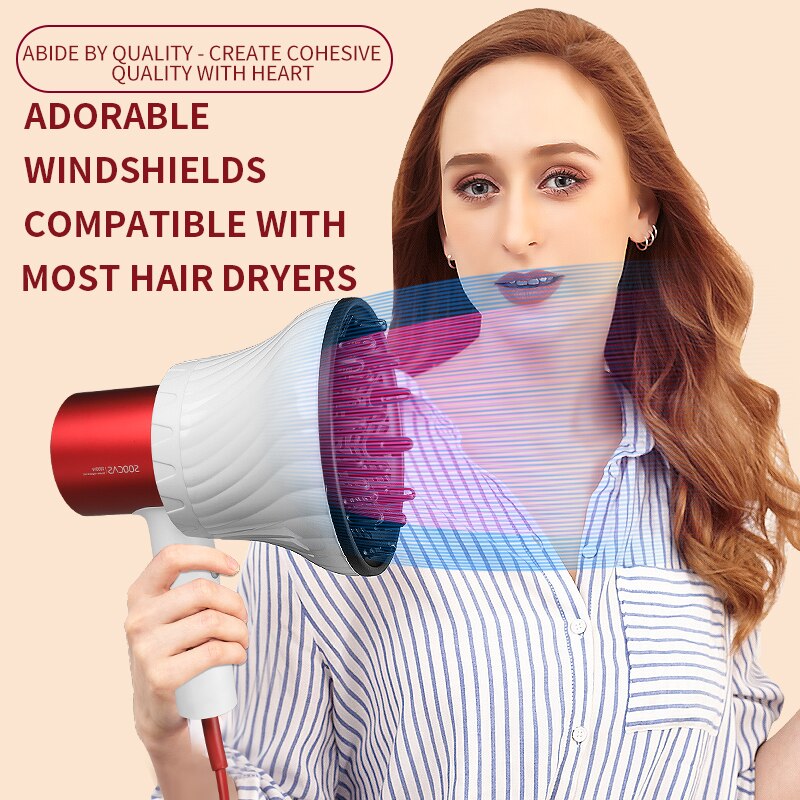 Universal Hair Diffuser Adaptable for Blow Dryers with Rotatable Curly Hair Large Wind Hood Fixed Shape Dispersing Wind