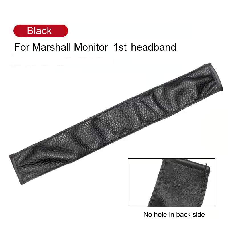 Oreillettes en cuir de supérieure, bandeau de remplacement, housse de coussin pour moniteur Marshall, écouteurs intra-auriculaires: 1st Headband