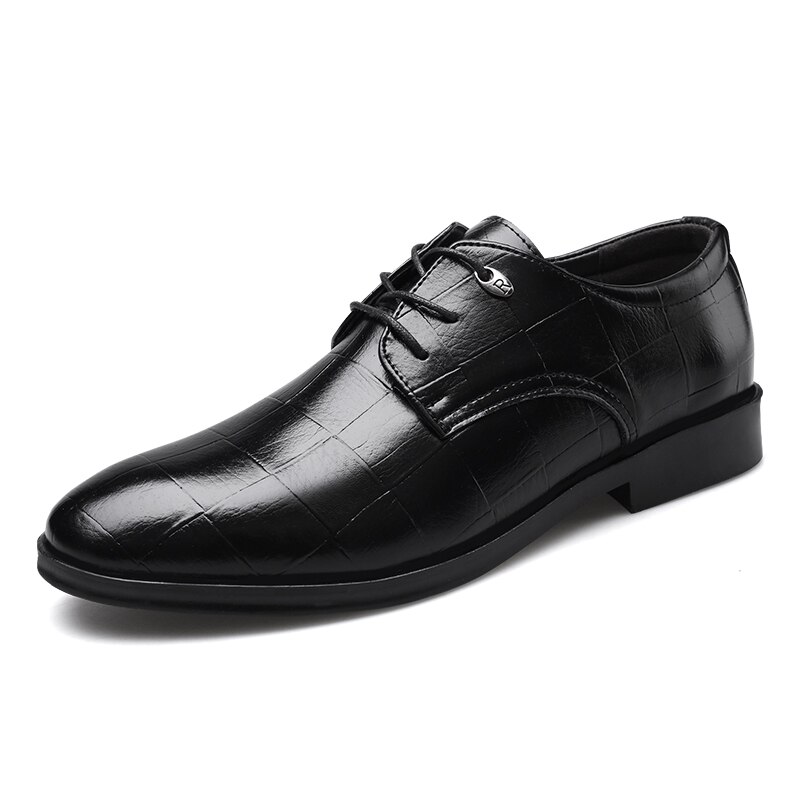 Formel hommes chaussures habillées de en cuir noir chaussures bureau affaires chaussures de luxe Zapatos Hombre nouveaux hommes chaussures décontractées
