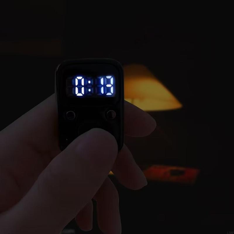 L5BF Clicker Number Counter Hand Finger Display Counting Tally Clicker Timer Counter