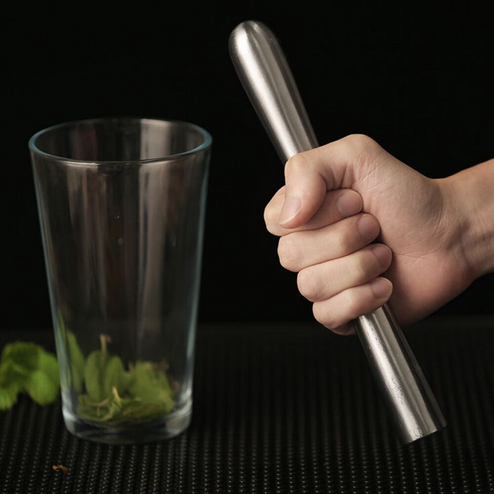 Cocktail Muddler Rvs Bar Mixer Bar Drink Mojito Cocktail Tool 18.5Cm/22.5Cm Cocktail